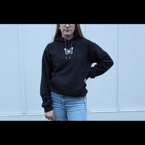 black and white butterfly sweatshirt!! Last one!!